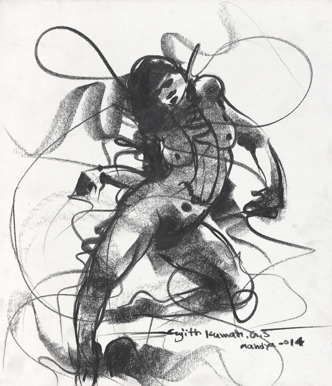 Nude Drawing-108 - SUJITH KUMAR GS MANDYA Art Studio Gallery (SKGSM Art Studio Gallery)