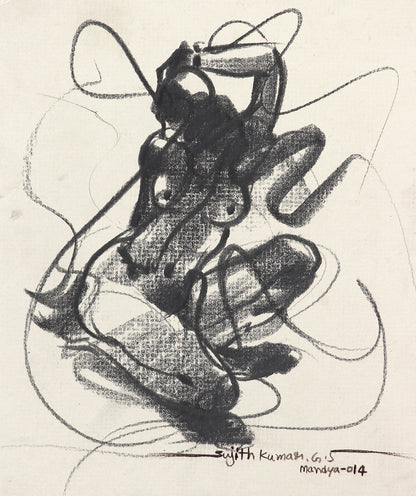 Nude Drawing-109 - SUJITH KUMAR GS MANDYA Art Studio Gallery (SKGSM Art Studio Gallery)