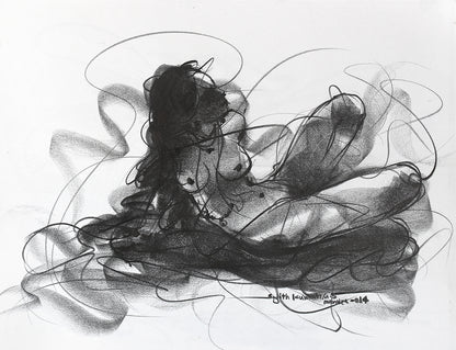 Nude Drawing-111 - SUJITH KUMAR GS MANDYA Art Studio Gallery (SKGSM Art Studio Gallery)