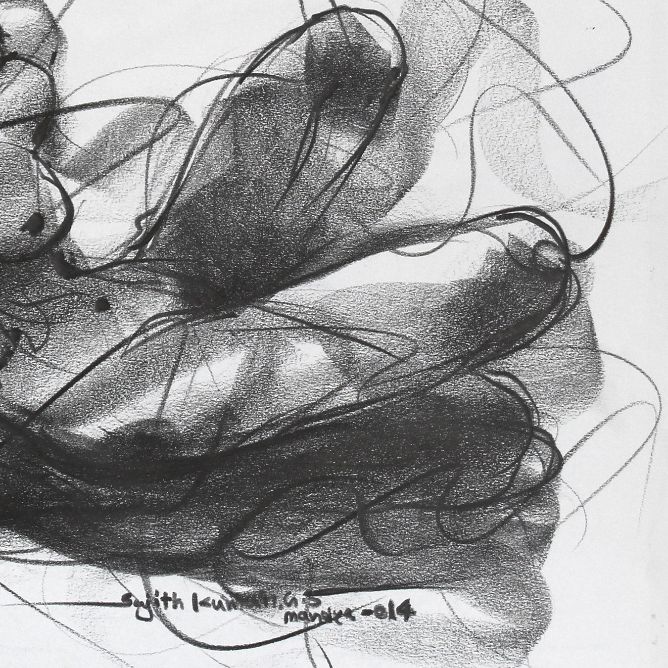 Nude Drawing-111 - SUJITH KUMAR GS MANDYA Art Studio Gallery (SKGSM Art Studio Gallery)