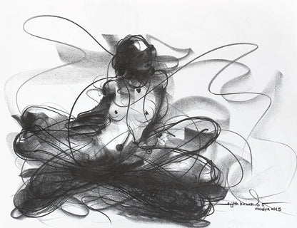 Nude Drawing-121 - SUJITH KUMAR GS MANDYA Art Studio Gallery (SKGSM Art Studio Gallery)