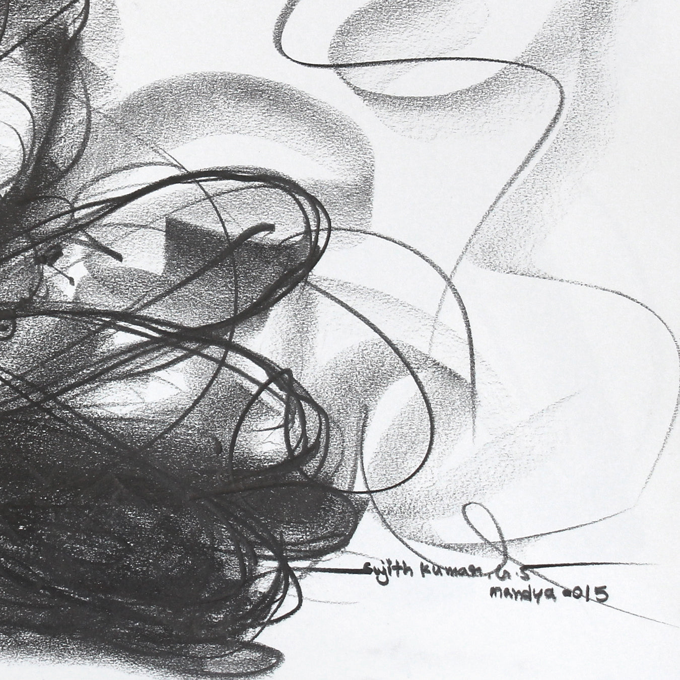 Nude Drawing-121 - SUJITH KUMAR GS MANDYA Art Studio Gallery (SKGSM Art Studio Gallery)