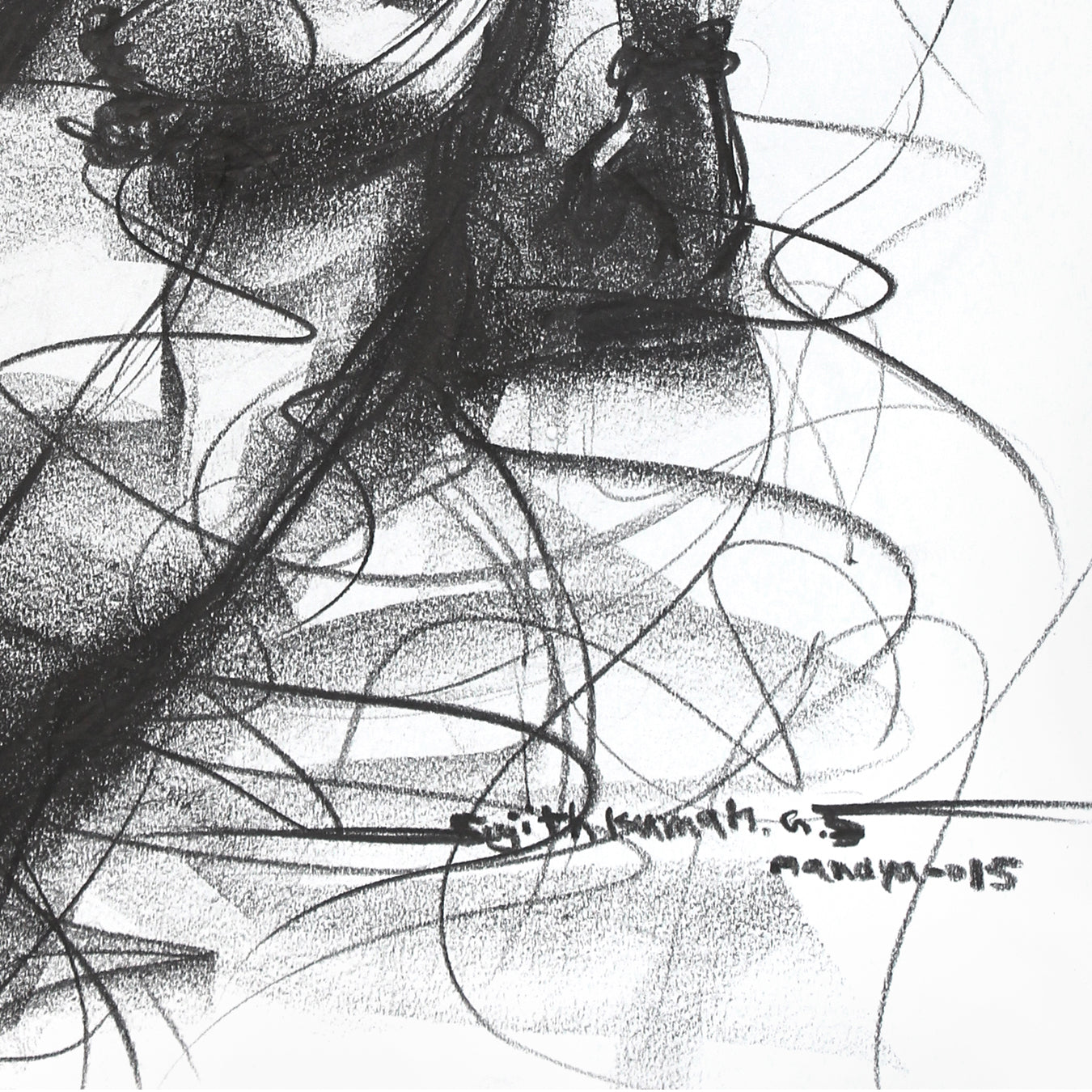 Nude Drawing-122 - SUJITH KUMAR GS MANDYA Art Studio Gallery (SKGSM Art Studio Gallery)