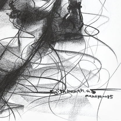 Nude Drawing-122 - SUJITH KUMAR GS MANDYA Art Studio Gallery (SKGSM Art Studio Gallery)