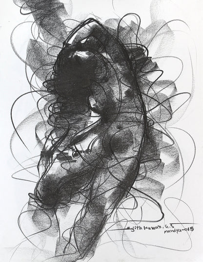 Nude Drawing-123 - SUJITH KUMAR GS MANDYA Art Studio Gallery (SKGSM Art Studio Gallery)
