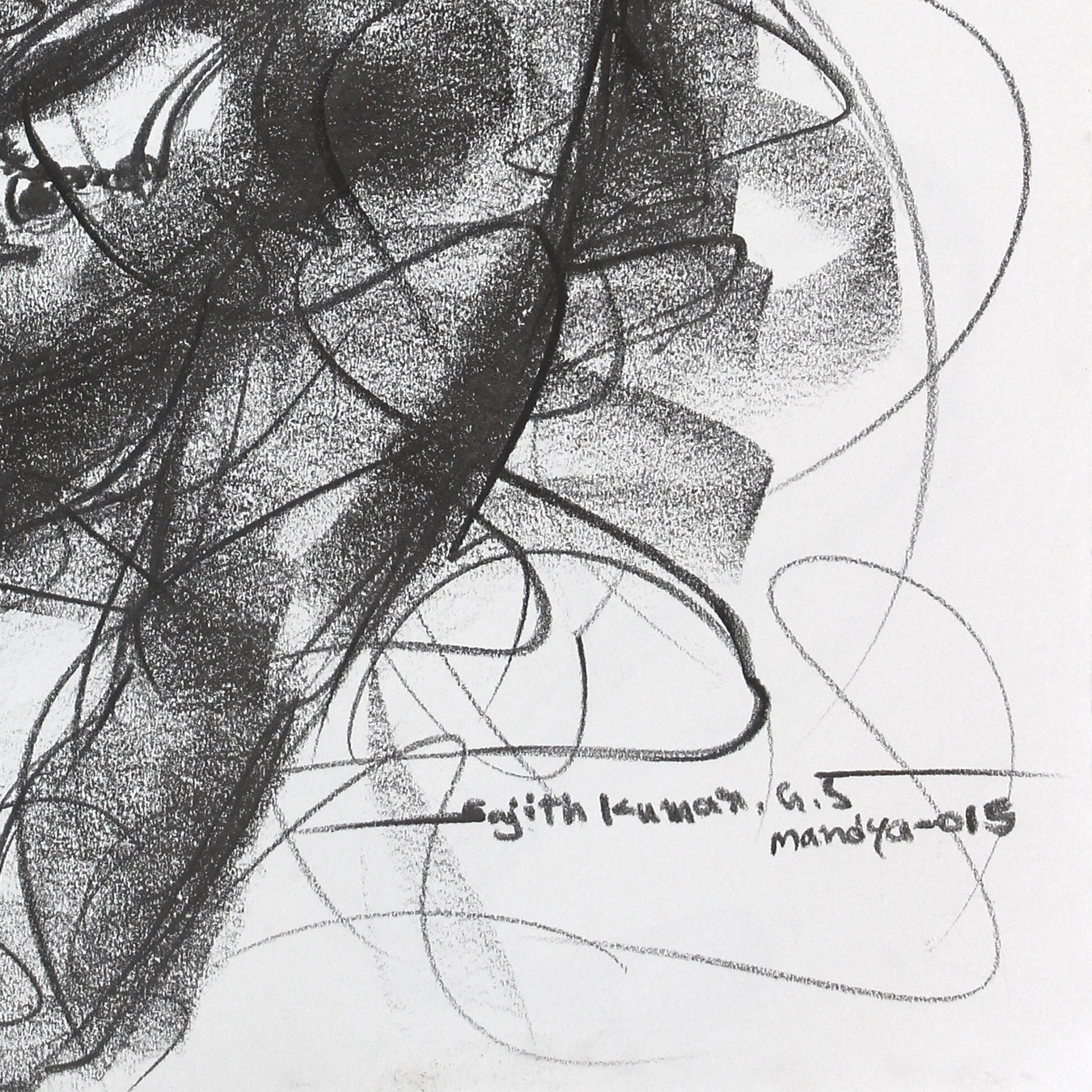 Nude Drawing-123 - SUJITH KUMAR GS MANDYA Art Studio Gallery (SKGSM Art Studio Gallery)
