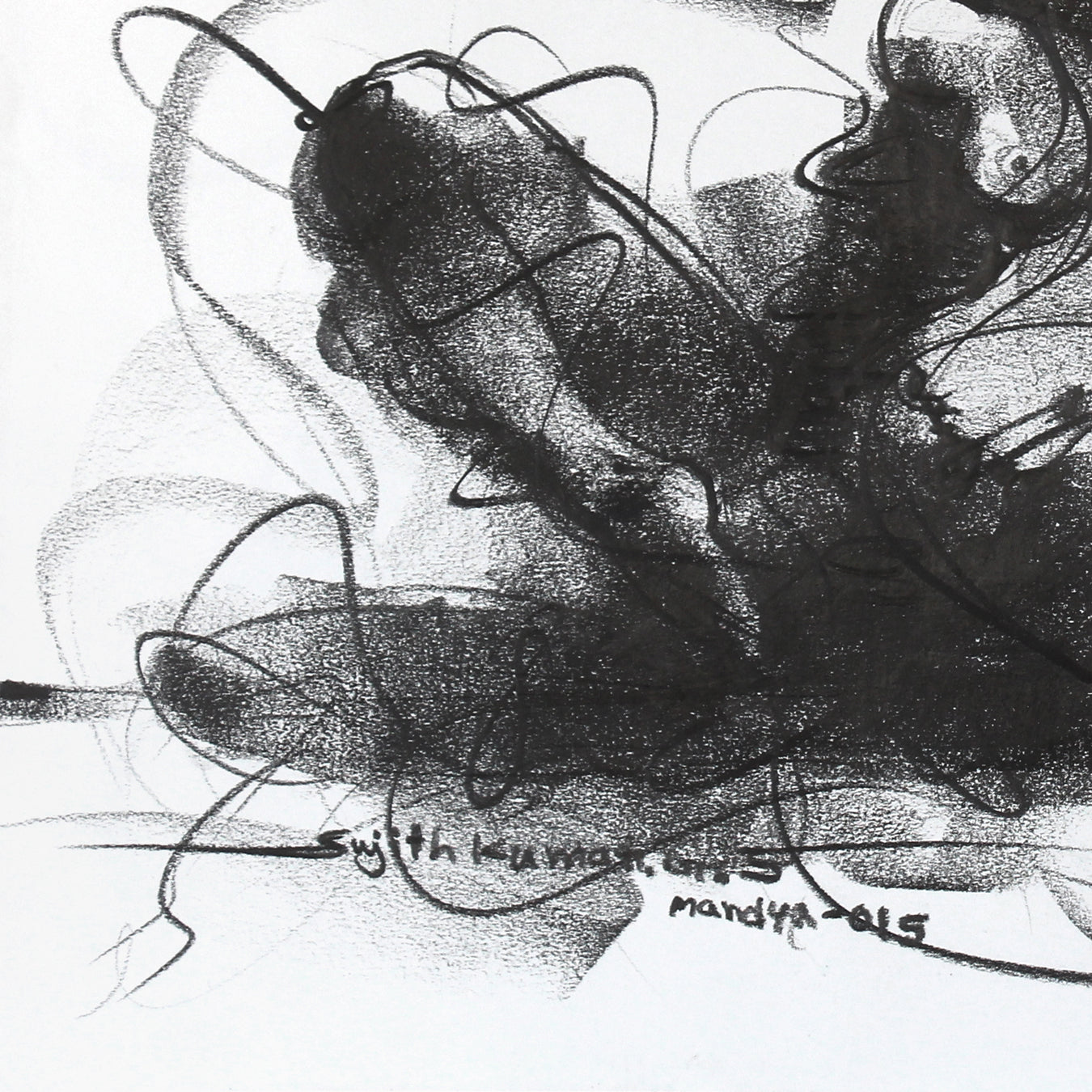 Nude Drawing-124 - SUJITH KUMAR GS MANDYA Art Studio Gallery (SKGSM Art Studio Gallery)