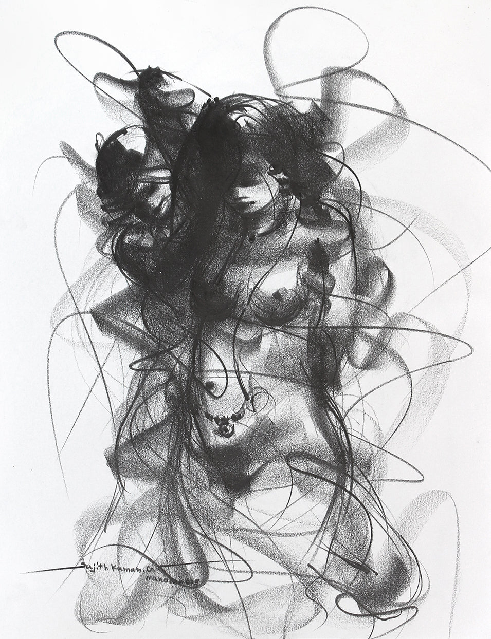 Nude Drawing-125 - SUJITH KUMAR GS MANDYA Art Studio Gallery (SKGSM Art Studio Gallery)
