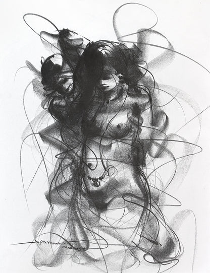 Nude Drawing-125 - SUJITH KUMAR GS MANDYA Art Studio Gallery (SKGSM Art Studio Gallery)