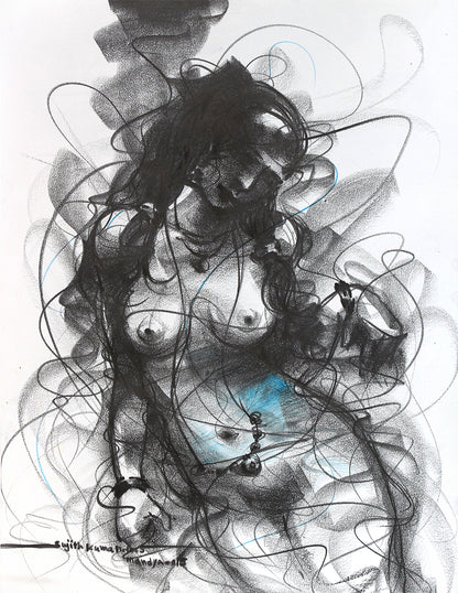 Nude Drawing-126 - SUJITH KUMAR GS MANDYA Art Studio Gallery (SKGSM Art Studio Gallery)