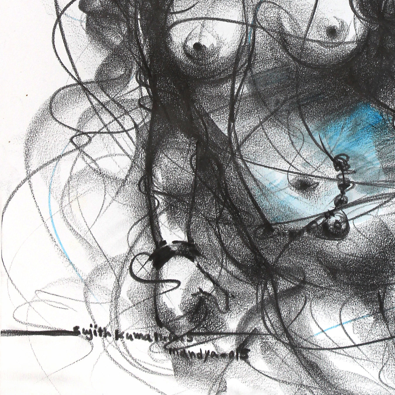 Nude Drawing-126 - SUJITH KUMAR GS MANDYA Art Studio Gallery (SKGSM Art Studio Gallery)
