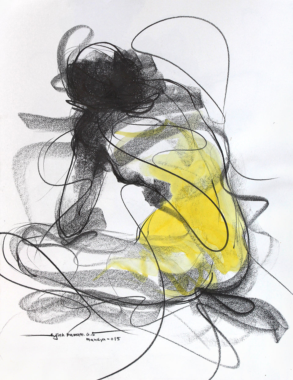 Nude Drawing-127 - SUJITH KUMAR GS MANDYA Art Studio Gallery (SKGSM Art Studio Gallery)