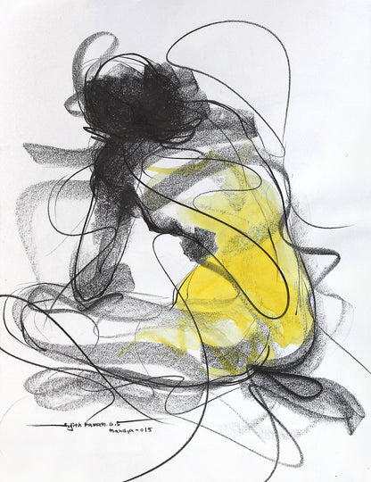 Nude Drawing-127 - SUJITH KUMAR GS MANDYA Art Studio Gallery (SKGSM Art Studio Gallery)
