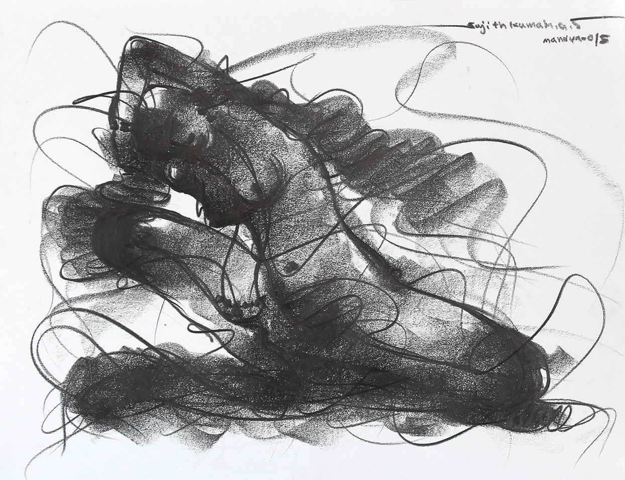 Nude Drawing-128 - SUJITH KUMAR GS MANDYA Art Studio Gallery (SKGSM Art Studio Gallery)