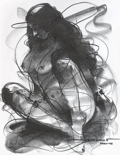 Detail_Nude Drawing-129 - SUJITH KUMAR GS MANDYA Art Studio Gallery (SKGSM Art Studio Gallery)