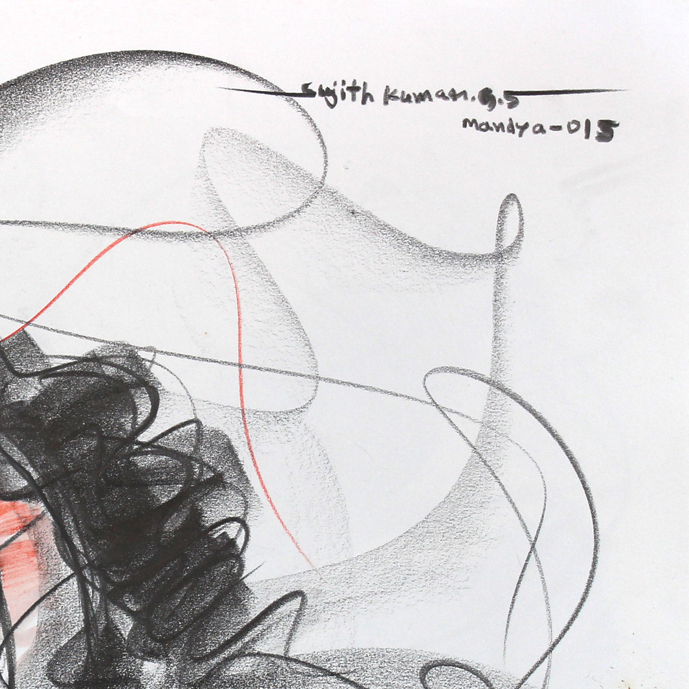 Nude Drawing-138 - SUJITH KUMAR GS MANDYA Art Studio Gallery (SKGSM Art Studio Gallery)