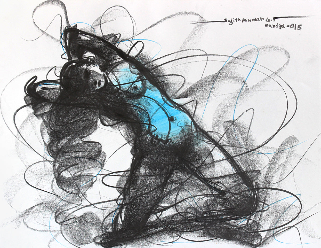 Nude Drawing-140 - SUJITH KUMAR GS MANDYA Art Studio Gallery (SKGSM Art Studio Gallery)