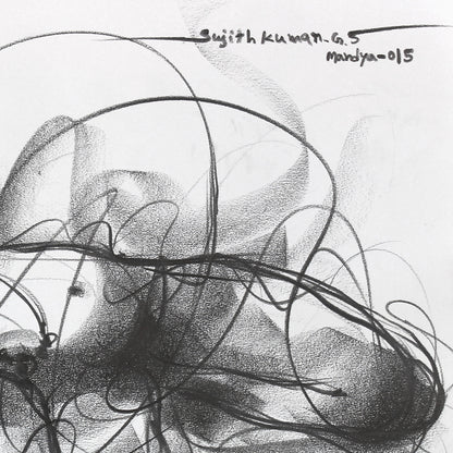 Nude Drawing-141 - SUJITH KUMAR GS MANDYA Art Studio Gallery (SKGSM Art Studio Gallery)