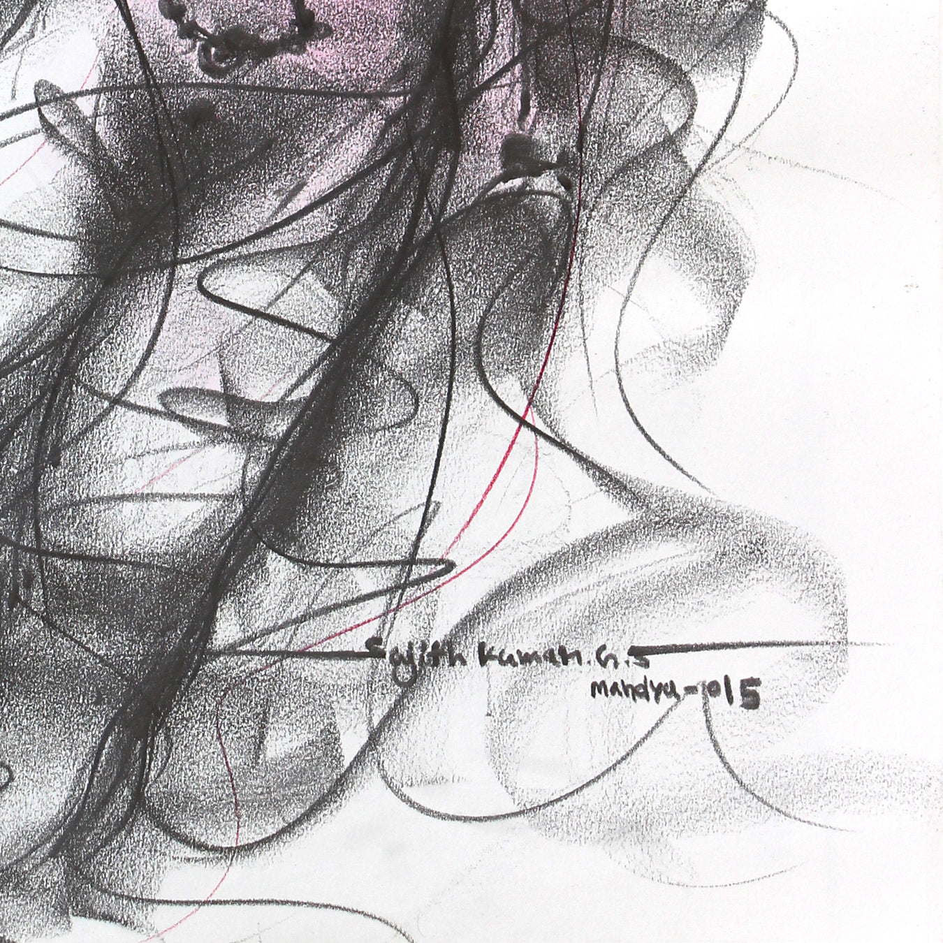 Nude Drawing-142 - SUJITH KUMAR GS MANDYA Art Studio Gallery (SKGSM Art Studio Gallery)