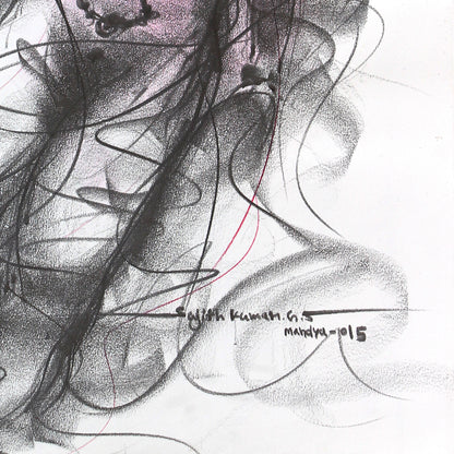 Nude Drawing-142 - SUJITH KUMAR GS MANDYA Art Studio Gallery (SKGSM Art Studio Gallery)