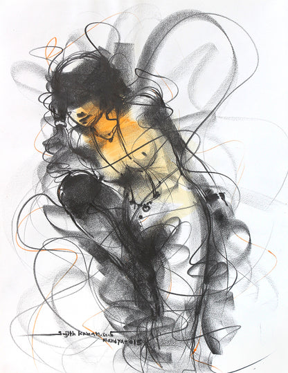 Nude Drawing-143 - SUJITH KUMAR GS MANDYA Art Studio Gallery (SKGSM Art Studio Gallery)