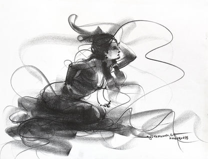 Nude Drawing-144 - SUJITH KUMAR GS MANDYA Art Studio Gallery (SKGSM Art Studio Gallery)