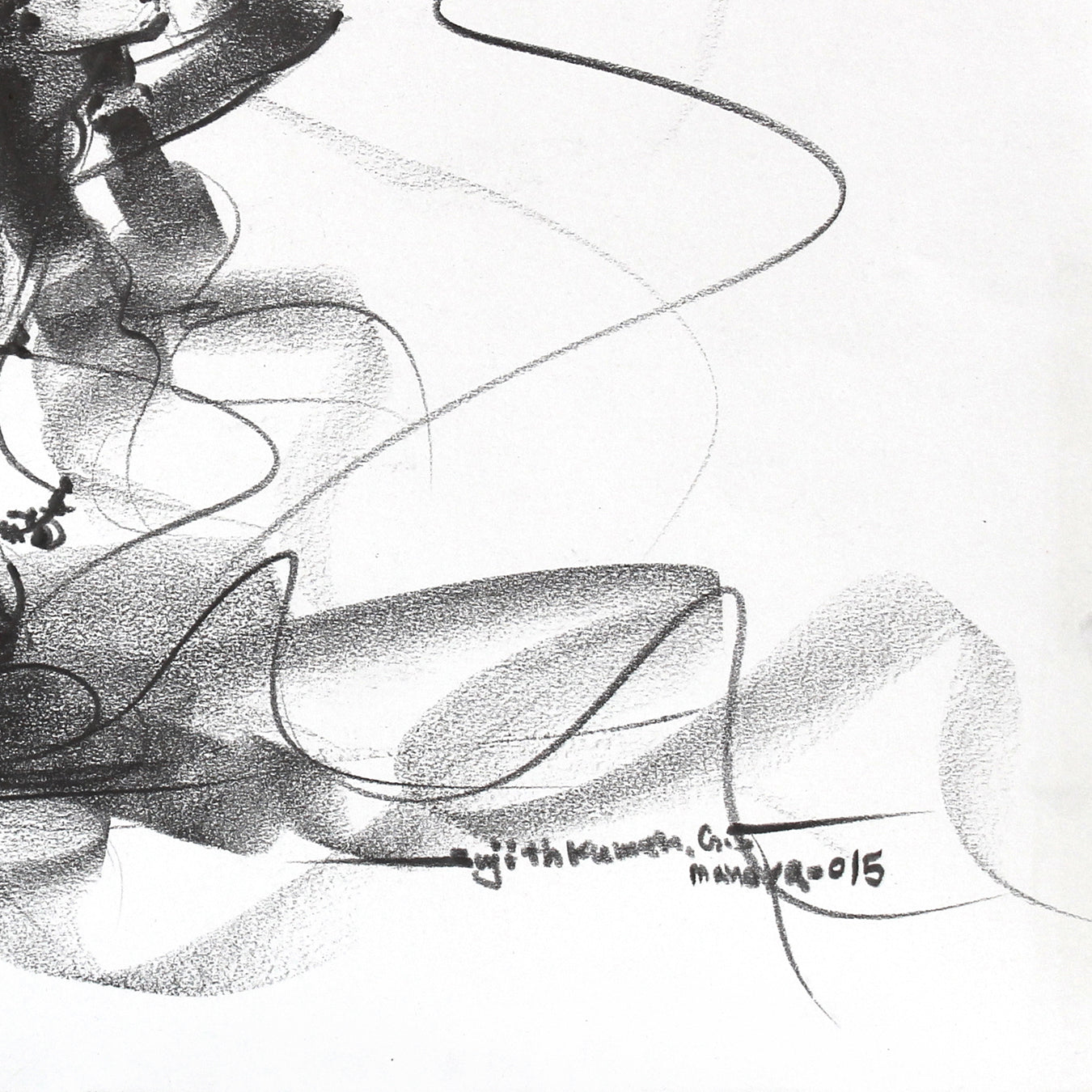 Nude Drawing-144 - SUJITH KUMAR GS MANDYA Art Studio Gallery (SKGSM Art Studio Gallery)
