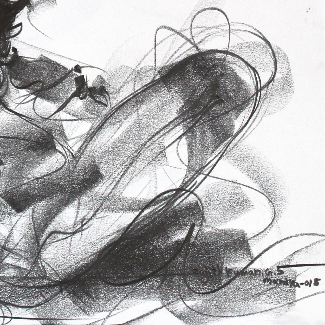 Nude Drawing-148 - SUJITH KUMAR GS MANDYA Art Studio Gallery (SKGSM Art Studio Gallery)