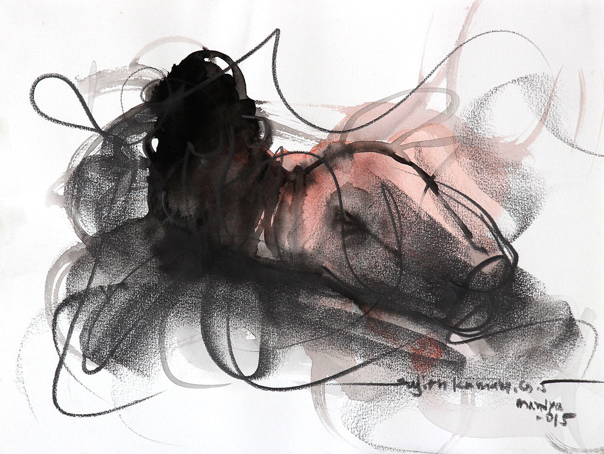 Nude Drawing-156 - SUJITH KUMAR GS MANDYA Art Studio Gallery (SKGSM Art Studio Gallery)