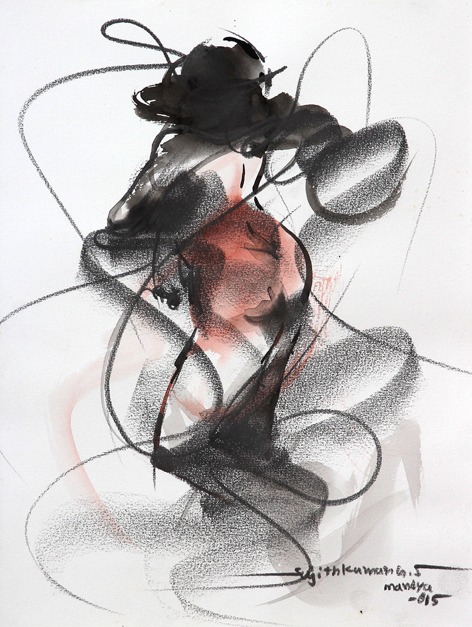Nude Drawing-157 - SUJITH KUMAR GS MANDYA Art Studio Gallery (SKGSM Art Studio Gallery)