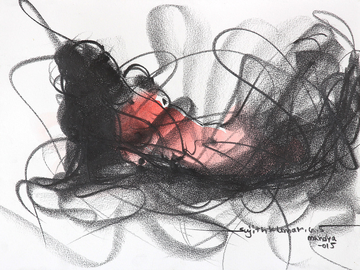 Nude Drawing-158 - SUJITH KUMAR GS MANDYA Art Studio Gallery (SKGSM Art Studio Gallery)