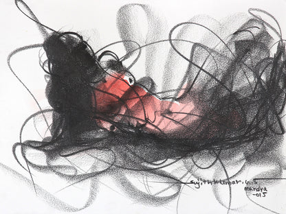 Nude Drawing-158 - SUJITH KUMAR GS MANDYA Art Studio Gallery (SKGSM Art Studio Gallery)