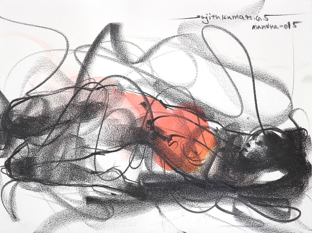 Nude Drawing-162 - SUJITH KUMAR GS MANDYA Art Studio Gallery (SKGSM Art Studio Gallery)