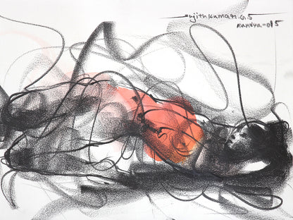 Nude Drawing-162 - SUJITH KUMAR GS MANDYA Art Studio Gallery (SKGSM Art Studio Gallery)