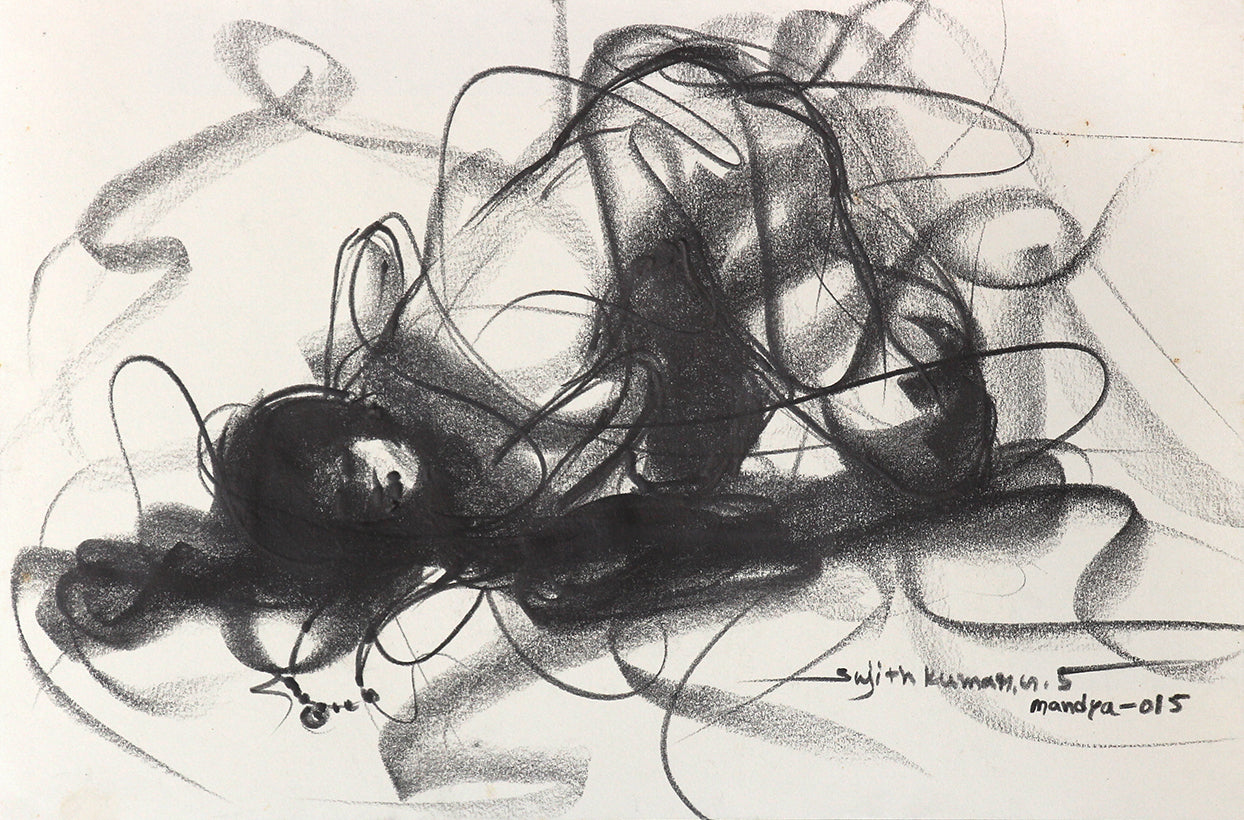Nude Drawing-165 - SUJITH KUMAR GS MANDYA Art Studio Gallery (SKGSM Art Studio Gallery)