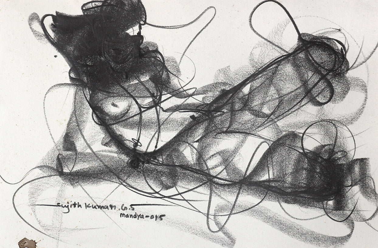 Nude Drawing-166 - SUJITH KUMAR GS MANDYA Art Studio Gallery (SKGSM Art Studio Gallery)