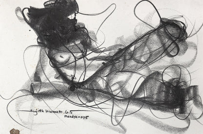 Nude Drawing-166 - SUJITH KUMAR GS MANDYA Art Studio Gallery (SKGSM Art Studio Gallery)