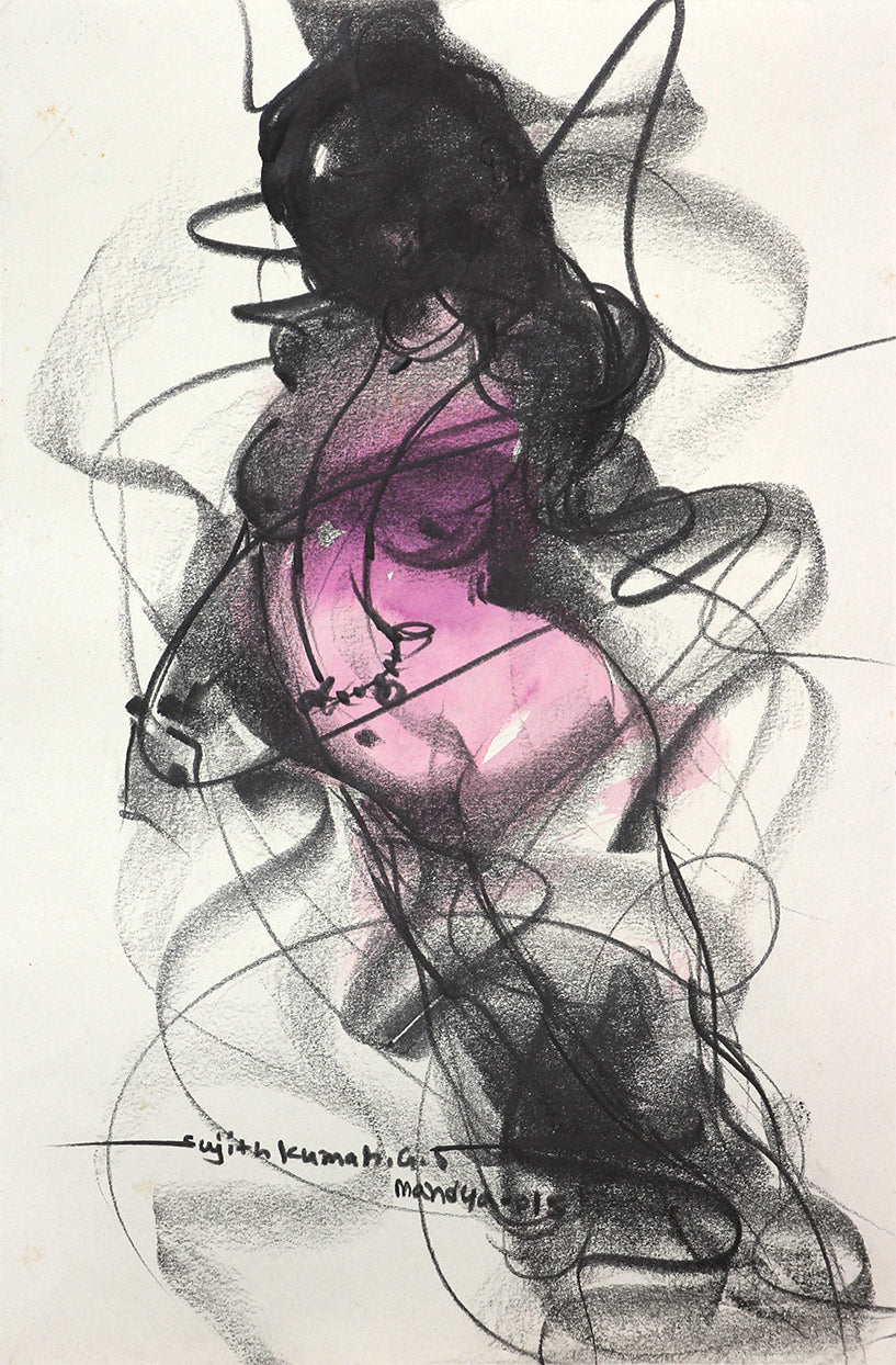 Nude Drawing-168 - SUJITH KUMAR GS MANDYA Art Studio Gallery (SKGSM Art Studio Gallery)