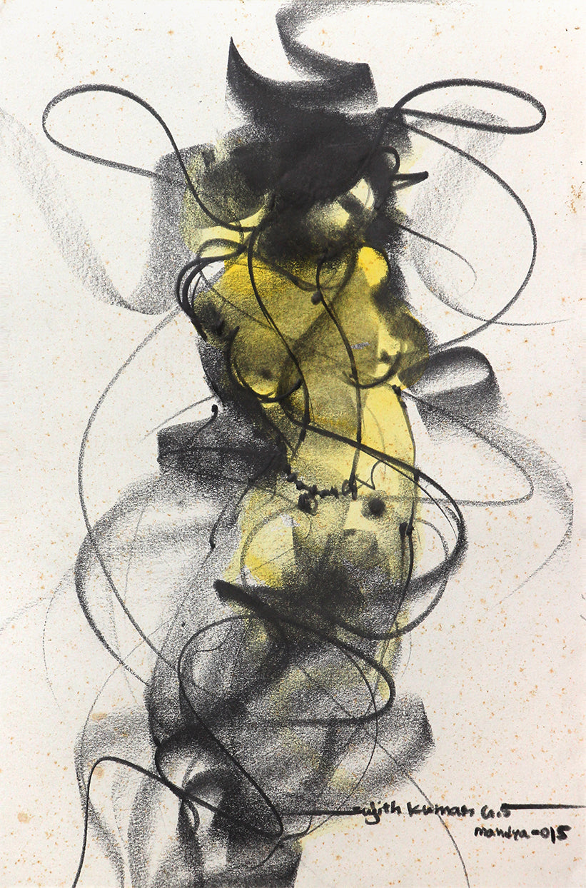Nude Drawing-170 - SUJITH KUMAR GS MANDYA Art Studio Gallery (SKGSM Art Studio Gallery)
