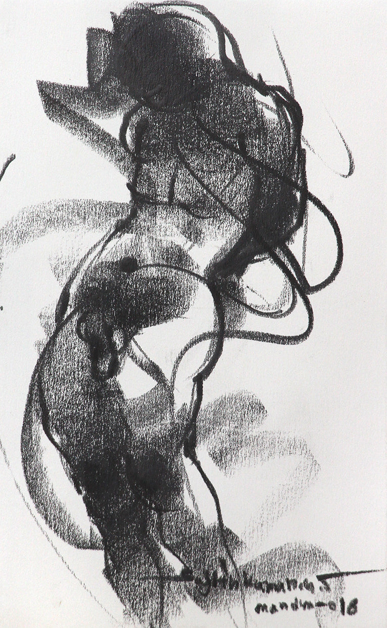 Nude Drawing-199 - by Sujith Kumar GS Mandya | NUDE Series Artwork