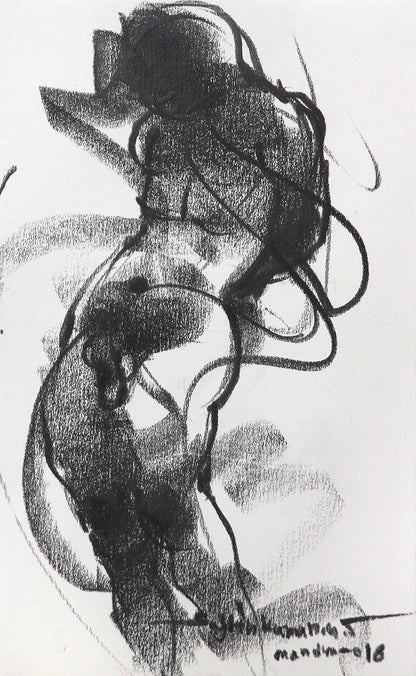 Nude Drawing-199 - by Sujith Kumar GS Mandya | NUDE Series Artwork