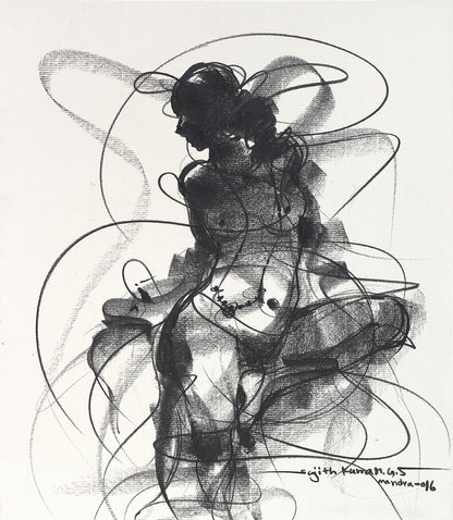Nude Drawing-202 - by Sujith Kumar GS Mandya | NUDE Series Artwork