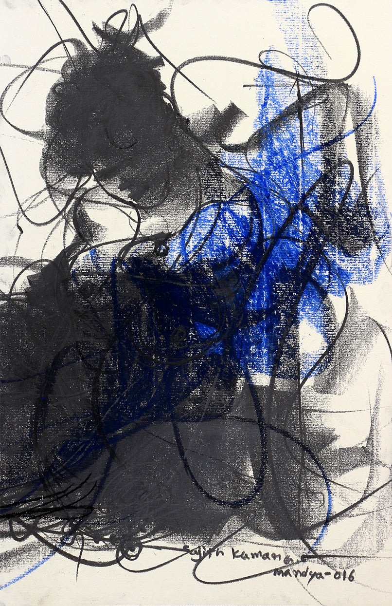 Nude Drawing-208 - SUJITH KUMAR GS MANDYA Art Studio Gallery (SKGSM Art Studio Gallery)