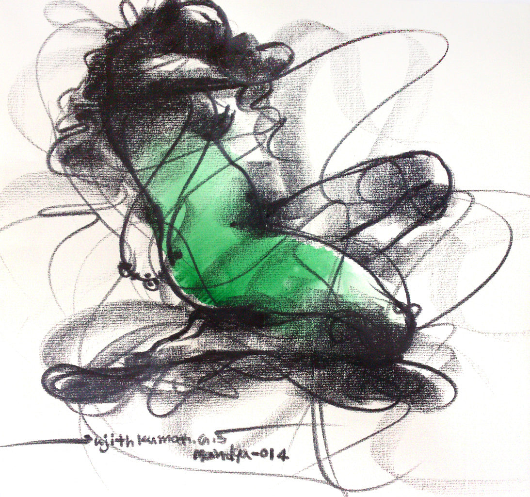 Nude Drawing-093 - SUJITH KUMAR GS MANDYA Art Studio Gallery (SKGSM Art Studio Gallery)