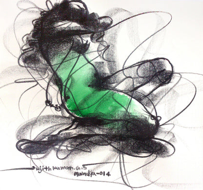 Nude Drawing-093 - SUJITH KUMAR GS MANDYA Art Studio Gallery (SKGSM Art Studio Gallery)