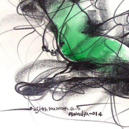 Nude Drawing-093 - SUJITH KUMAR GS MANDYA Art Studio Gallery (SKGSM Art Studio Gallery)