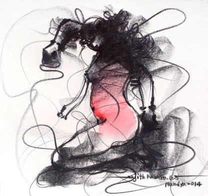 Nude Drawing-094 - SUJITH KUMAR GS MANDYA Art Studio Gallery (SKGSM Art Studio Gallery)