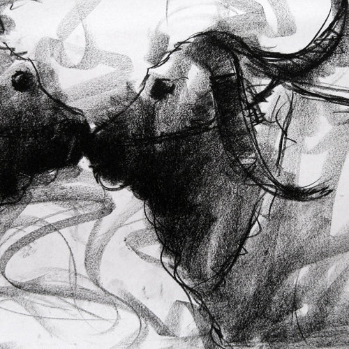 Bull Drawing-006a - SUJITH KUMAR GS MANDYA Art Studio Gallery (SKGSM Art Studio Gallery)