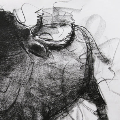 Bull Drawing-009 - SUJITH KUMAR GS MANDYA Art Studio Gallery (SKGSM Art Studio Gallery)