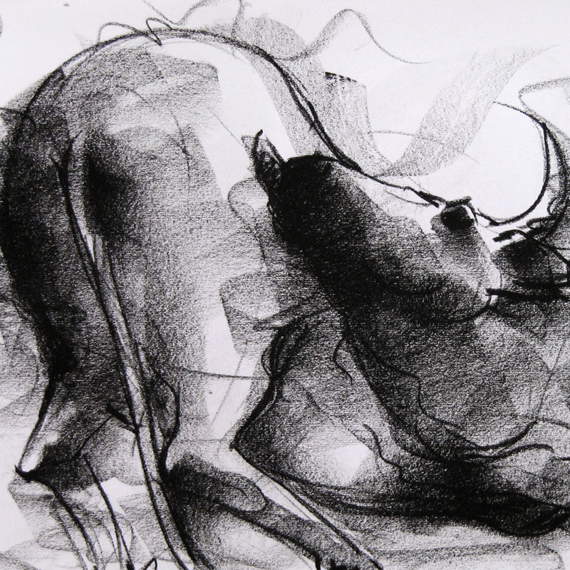 Bull Drawing-012 - SUJITH KUMAR GS MANDYA Art Studio Gallery (SKGSM Art Studio Gallery)
